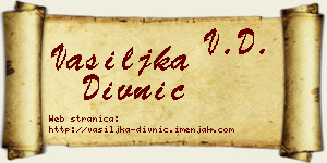 Vasiljka Divnić vizit kartica